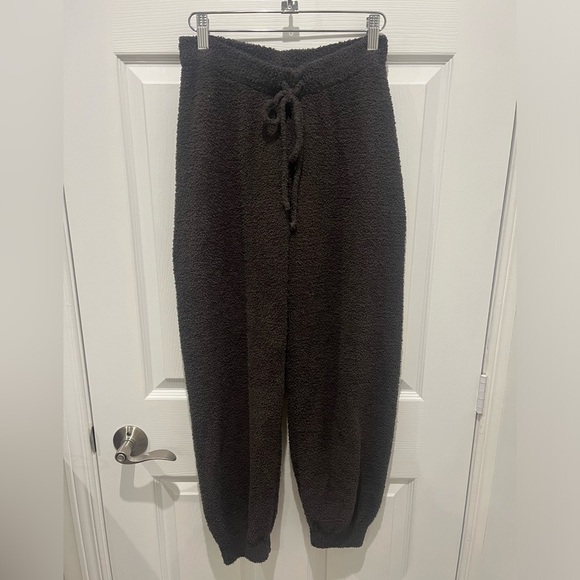 Uniqlo Brown Sherpa Fleece Jogger Sweatpants Small Loungewear Cozy Soft Winter - Picture 1 of 5